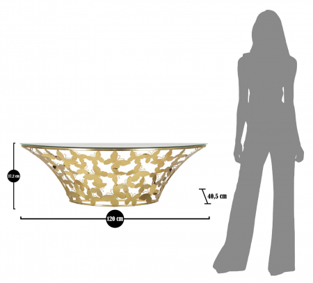 Consola suspendata cu fluturi 3D | Mobilier glamour CreativDeco [7]