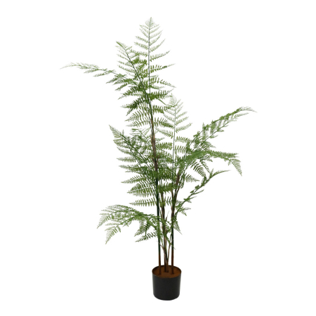 Flori, Plante artificiale - Copac artificial decorativ cu frunze de ferigă – accent verde realist pentru interior
