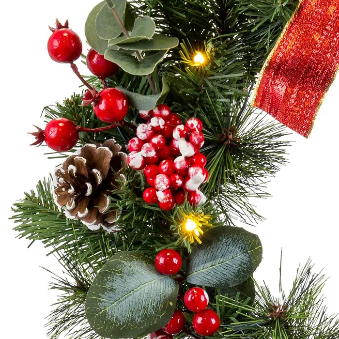 Coronita Festiva cu LED-uri CreativDeco - Accesoriu Ideal pentru Decorul de Craciun [1]