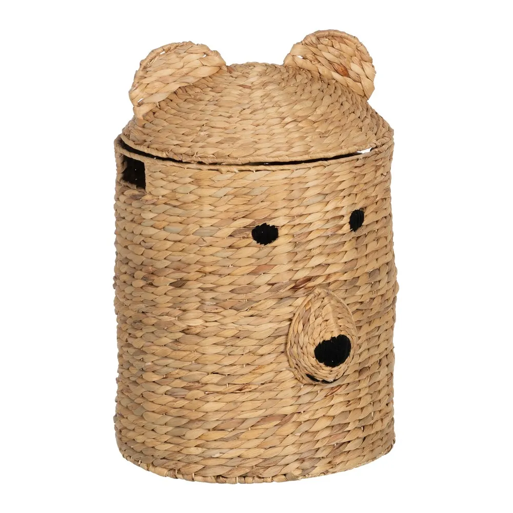 Coșuri depozitare - Coș de Depozitare cu Capac Ursulet- Prietenii Animalelor | solutii organizare jucării| CreativDeco