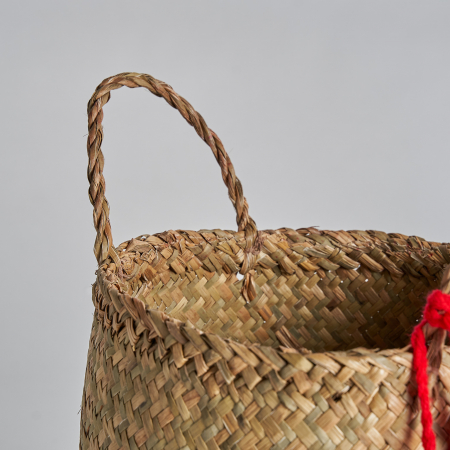 Cos decorativ ratan rosu|Accesorii vintage practice [2]