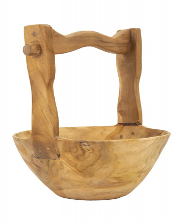 Cosuri - Coș decorativ tec reciclat