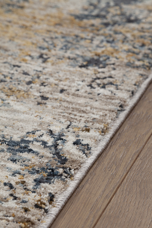 Covor abstract modern albastru bej|Covoare versatile premium [2]