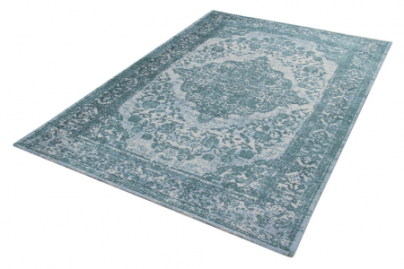 Covor albastru pentru living|Covoare vintage moderne [3]