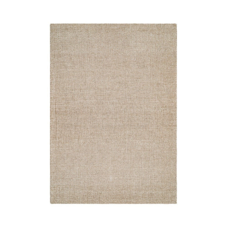 Covoare in Stil Rustic - Covor bej din lână cu textură țesută manual și aspect natural