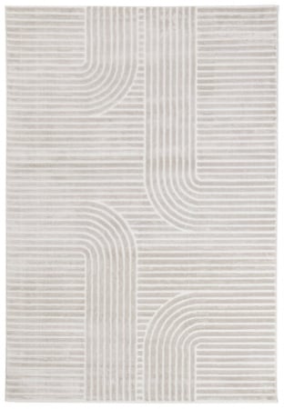 Textile - Covor modern geometric bej|Covoare moderne premium