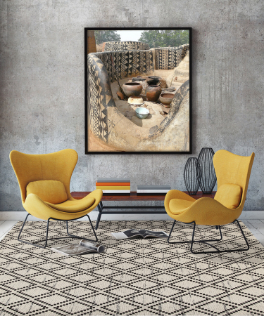 Covor bej pentru living|Covoare vintage moderne [2]