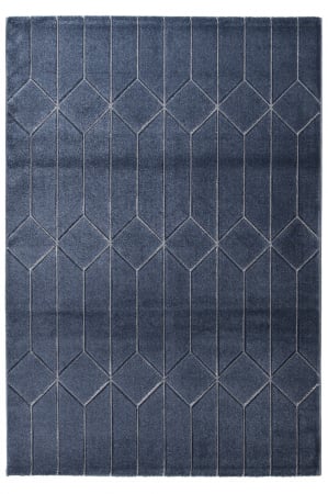 Textile - Covor contemporan bleumarin 3D|Covoare moderne premium