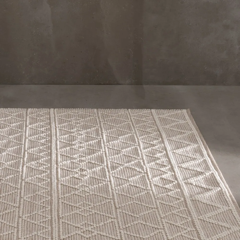 Covoare - Covor Crem Lana 160x230 | Covoare cu Proprietati Ignifuge