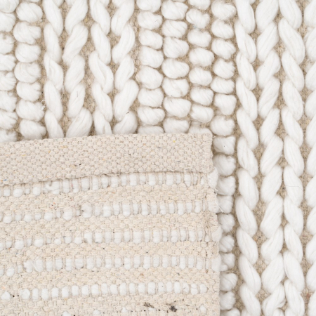 Covor crem lana bumbac textil scandinav [4]