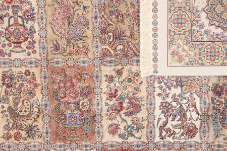 Covor persan crem Qoum Shah|Covoare orientale clasice [4]