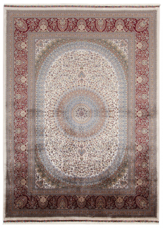 Textile - Covor persan crem mic Qoum Shah|Covoare orientale clasice