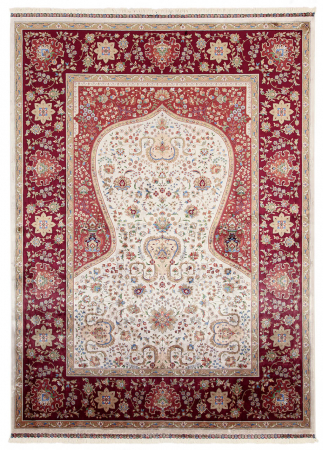 Textile - Covor persan Qoum Shah din modal si matase|Covoare persane clasice
