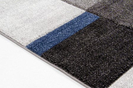 Covor contemporan geometric gri-albastru|Covoare moderne premium [4]