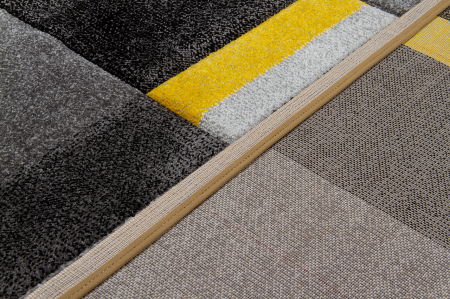 Covor contemporan geometric gri-galben|Covoare moderne premium [6]