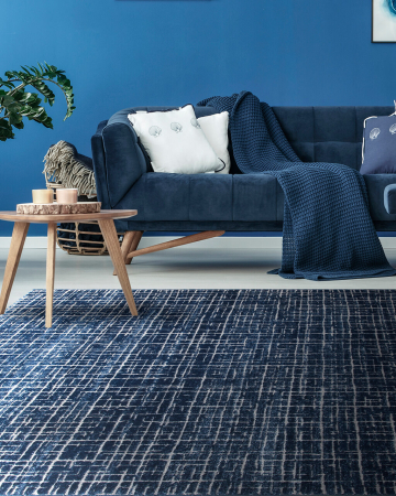 Covor albastru pentru living|Covoare contemporane moderne [2]