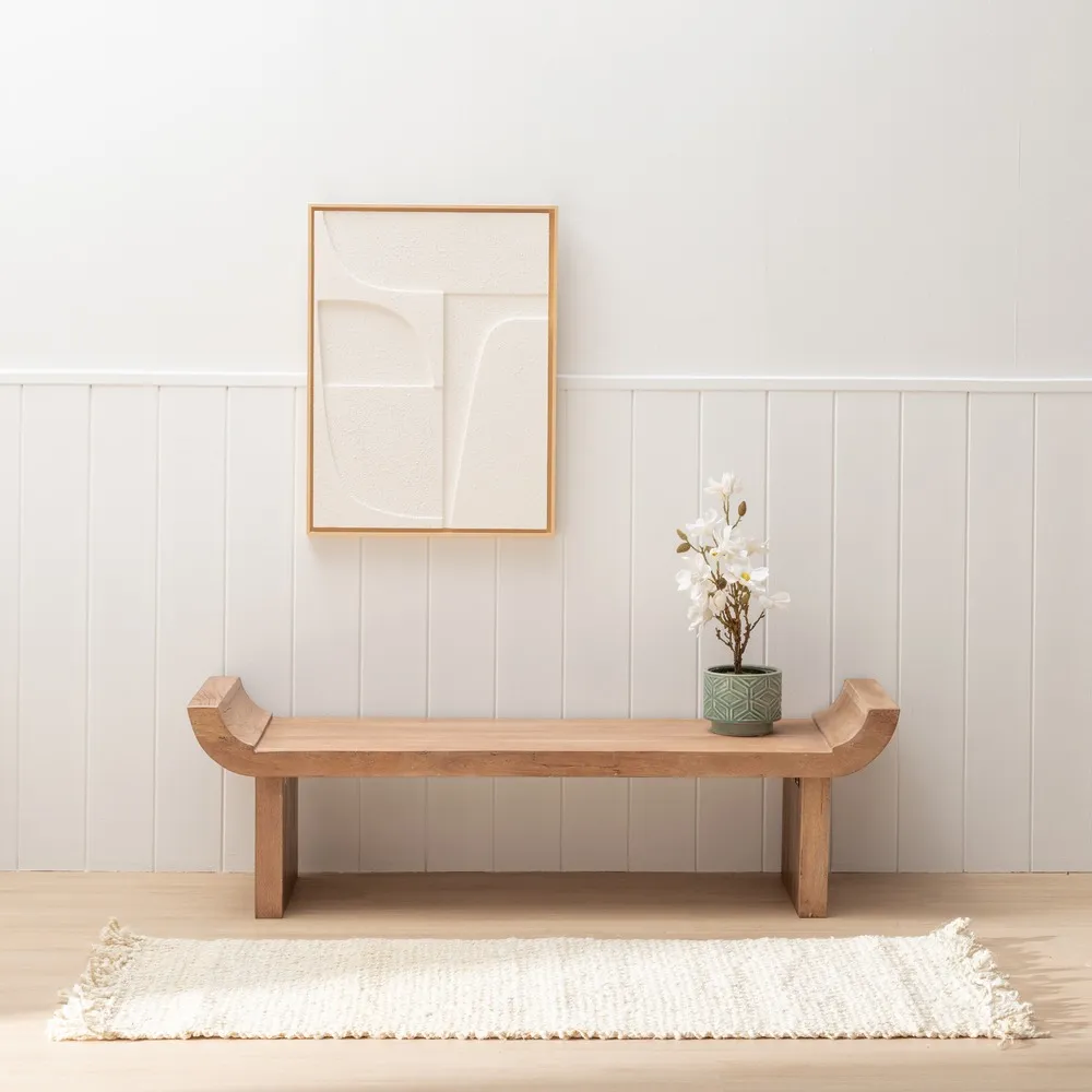 Covor iuta decorativ cu franjuri | Covoare texturate elegante [5]