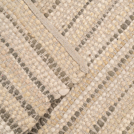 Covor din bumbac bej cu textură liniară 160x230 cm [4]