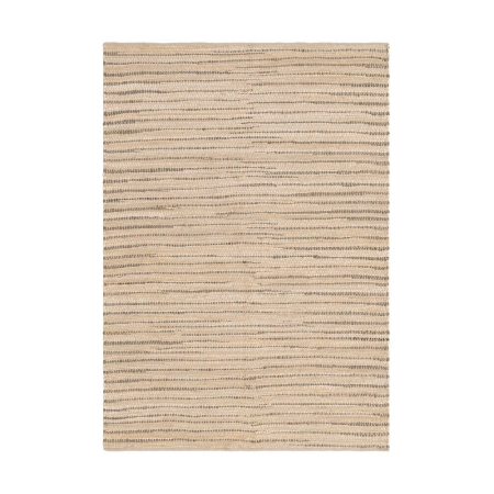 Textile - Covor din bumbac bej cu textură liniară 160x230 cm