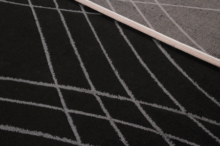 Covor contemporan geometric negru|Covoare moderne premium [7]