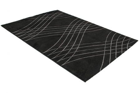 Covor contemporan geometric negru|Covoare moderne premium [2]