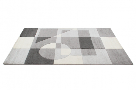 Covor contemporan geometric gri|Covoare moderne premium [3]