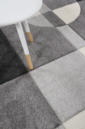 Covor contemporan geometric gri|Covoare moderne premium [5]