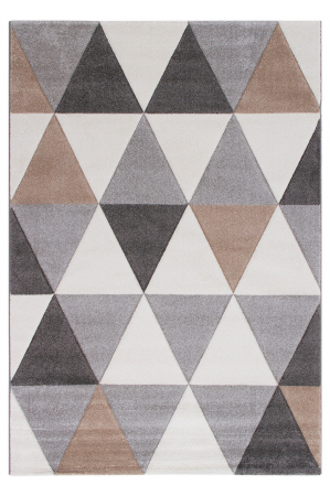 Textile - Covor modern geometric gri|Covoare contemporane premium