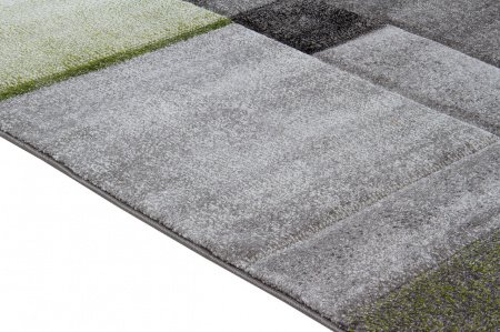 Covor modern geometric verde-gri|Covoare contemporane premium [4]