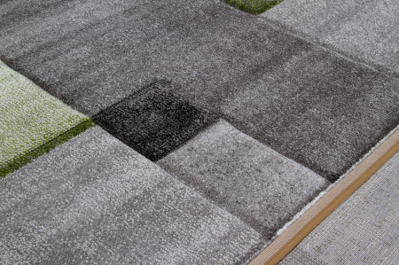 Covor modern geometric verde-gri|Covoare contemporane premium [6]