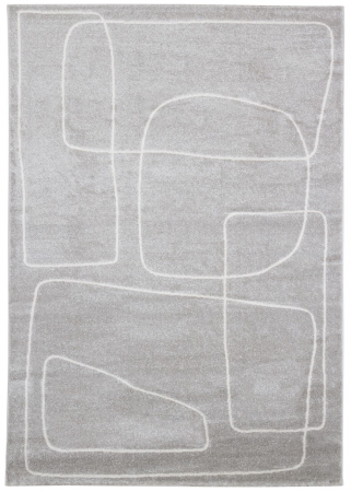 Textile - Covor modern abstract gri alb|Covoare moderne premium