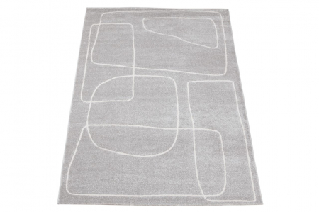 Covor modern abstract gri alb|Covoare moderne premium [1]