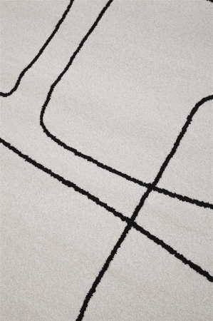 Covor modern abstract ivory negru|Covoare moderne premium [3]