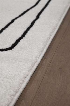 Covor modern abstract ivory negru|Covoare moderne premium [4]