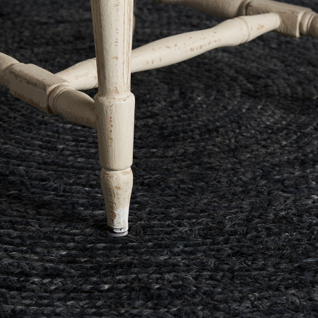 Covor rotund contemporan iuta neagra|Covoare moderne [4]