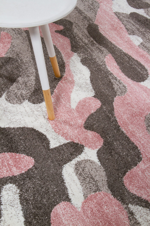 Covor modern camuflaj roz-gri|Covoare contemporane premium [3]