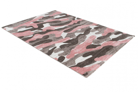 Covor modern camuflaj roz-gri|Covoare contemporane premium [6]