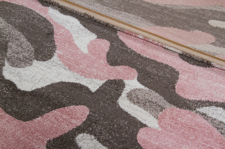 Covor modern camuflaj roz-gri|Covoare contemporane premium [1]