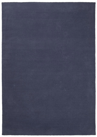 Textile - Covor rustic din lana bleumarin|Covoare naturale premium
