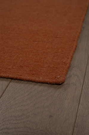 Covoare - Covor rustic din lana teracota|Covoare naturale premium