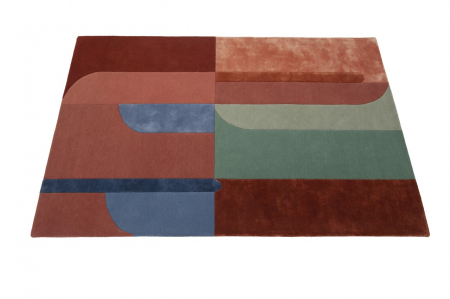 Covor modern distinctiv teracota|Covoare moderne premium [2]