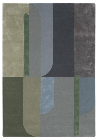 Textile - Covor modern distinctiv verde|Covoare moderne premium