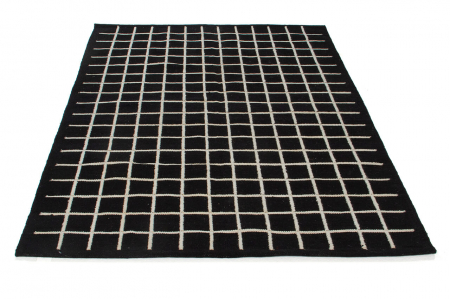 Covor kilim geometric negru-ivory|Covoare moderne premium [1]
