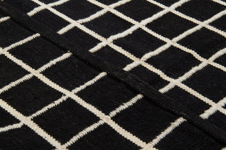 Covor kilim geometric negru-ivory|Covoare moderne premium [5]