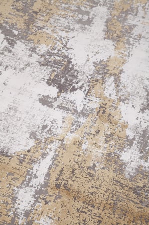 Covor modern contemporan bej auriu|Covoare rafinate premium [1]
