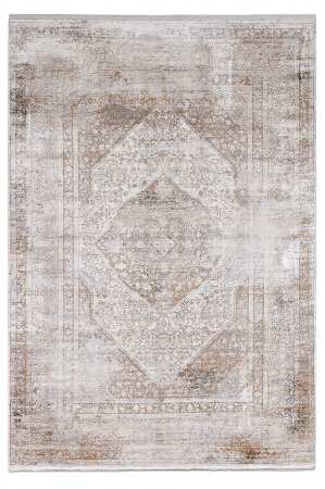 Textile - Covor clasic crem-gri mic|Covoare elegante tridimensionale