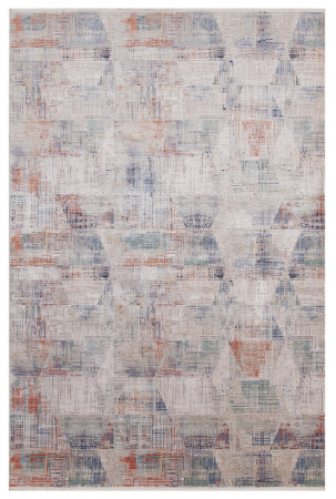 Textile - Covor modern tridimensional crem-gri|Covoare contemporane premium