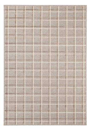 Textile - Covor geometric bej-tabacco Mayfair|Covoare moderne cu textura 3D