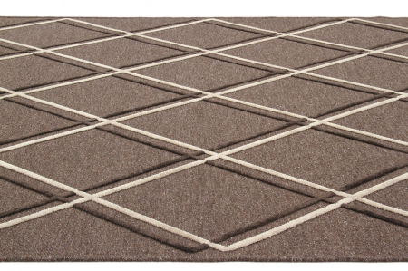 Covor geometric tabacco-ivory Mayfair|Covoare moderne cu textura 3D [2]