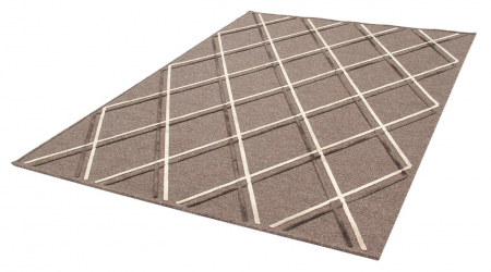 Covor geometric tabacco-ivory Mayfair|Covoare moderne cu textura 3D [3]